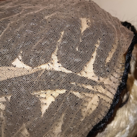 Handmade Black Long Braided Wig with Beads - Picture 8 of 11